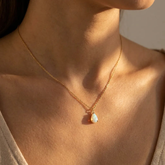 Sophie Opal Drop Necklace