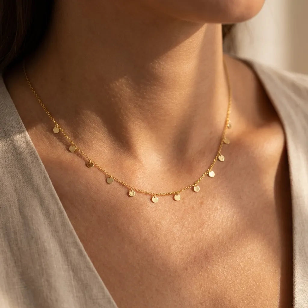 Lucie Dot Charm Necklace