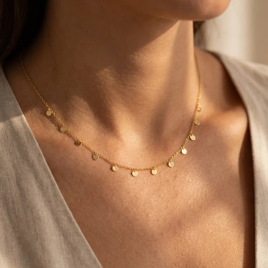Lucie Dot Charm Necklace