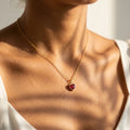 Colette Pave Heart Necklace