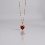 Colette Pave Heart Necklace