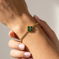 Emerald Clover Bracelet
