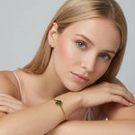 Emerald Clover Bracelet