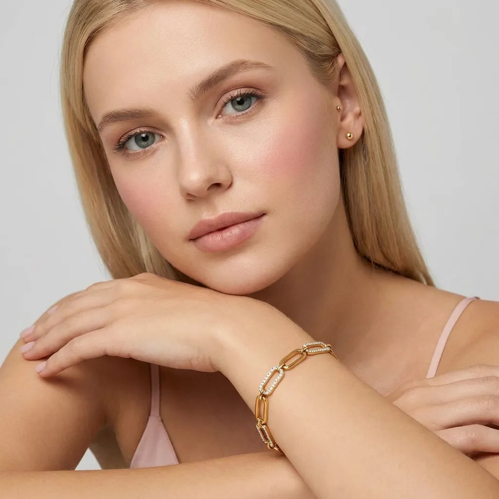 Sofia Gold Link Bracelet