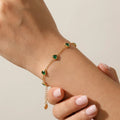 Francia Green Heart Bracelet
