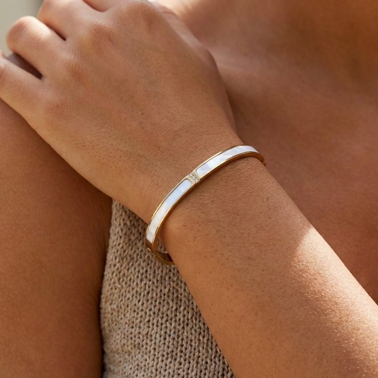 Sarah White Bangle