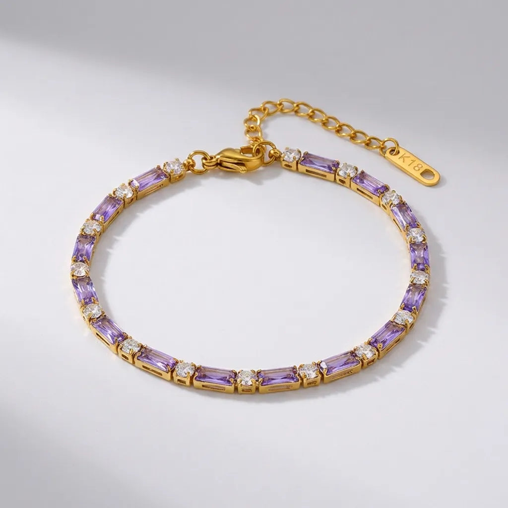 Aurélie Crystal Tennis Bracelet