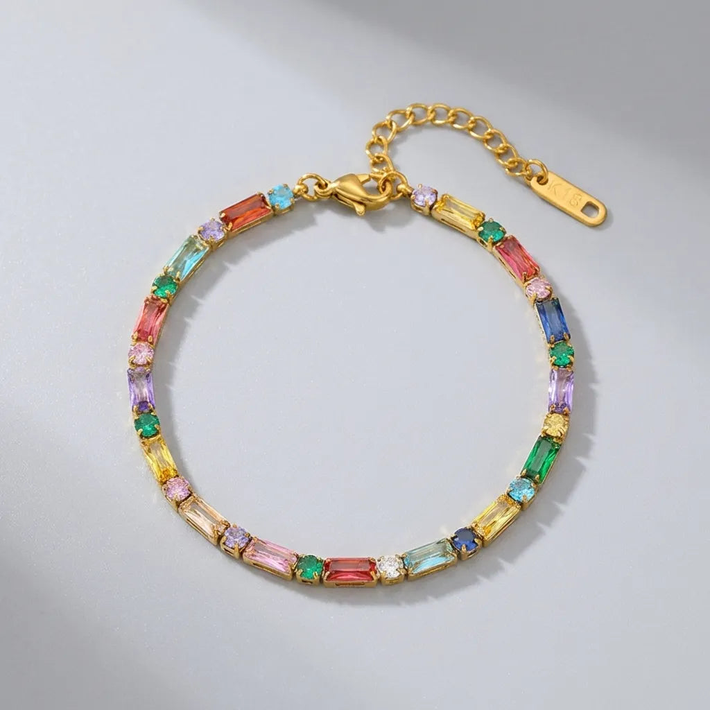 Aurélie Crystal Tennis Bracelet