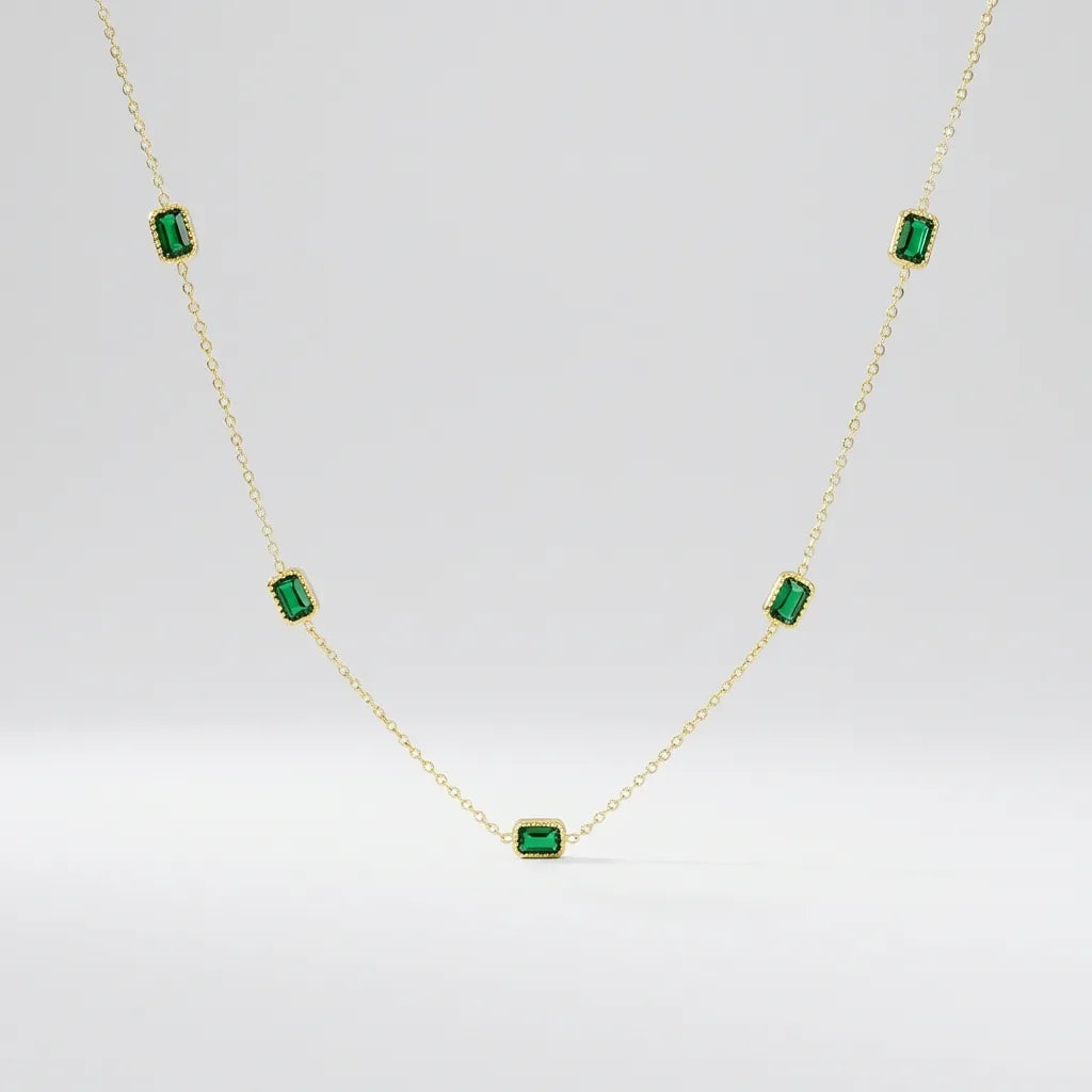 Francia Green Necklace
