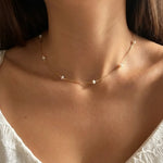 Élise Dainty Pearl Necklace