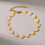 Fiona White Flowers Bracelet