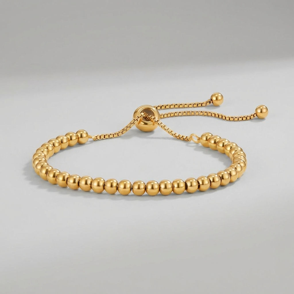 Beaded Gold Bracelet