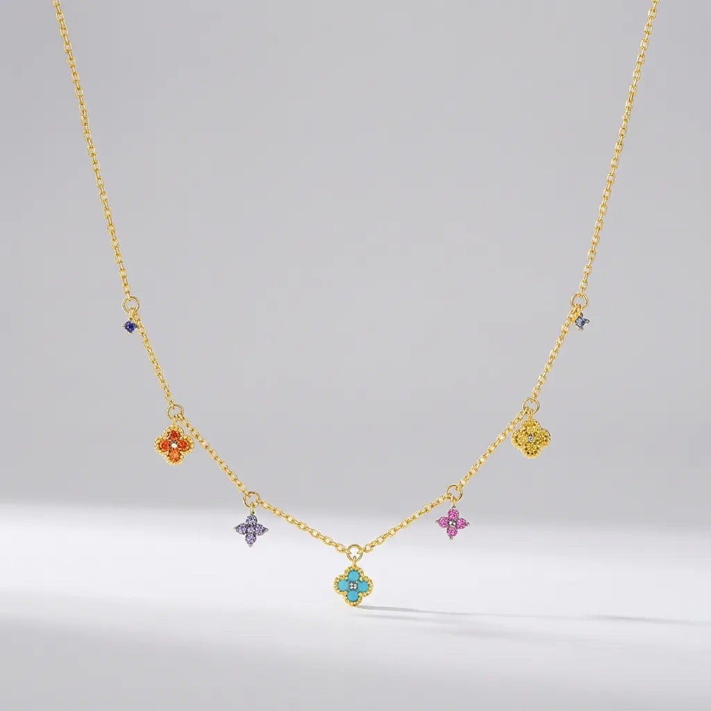 Aurélie Prism Charm Necklace
