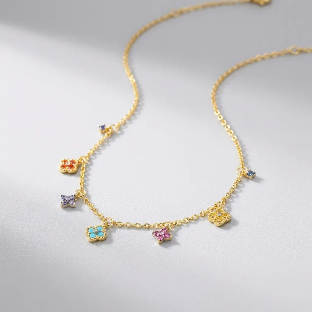 Aurélie Prism Charm Necklace
