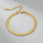 Vida Snake & Bead Bracelet