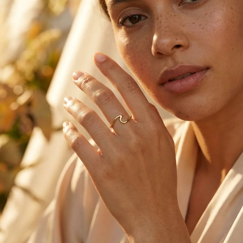 Wave Gold Ring