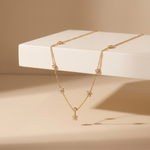 Mia Flower Crystal Necklace