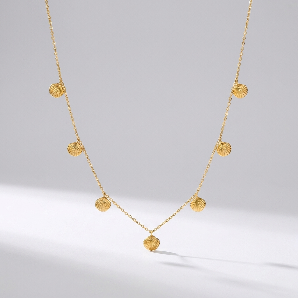 Sirena Gold Shell Necklace