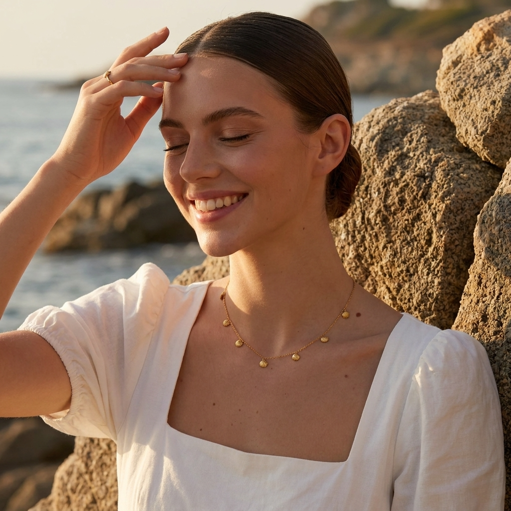 Sirena Gold Shell Necklace