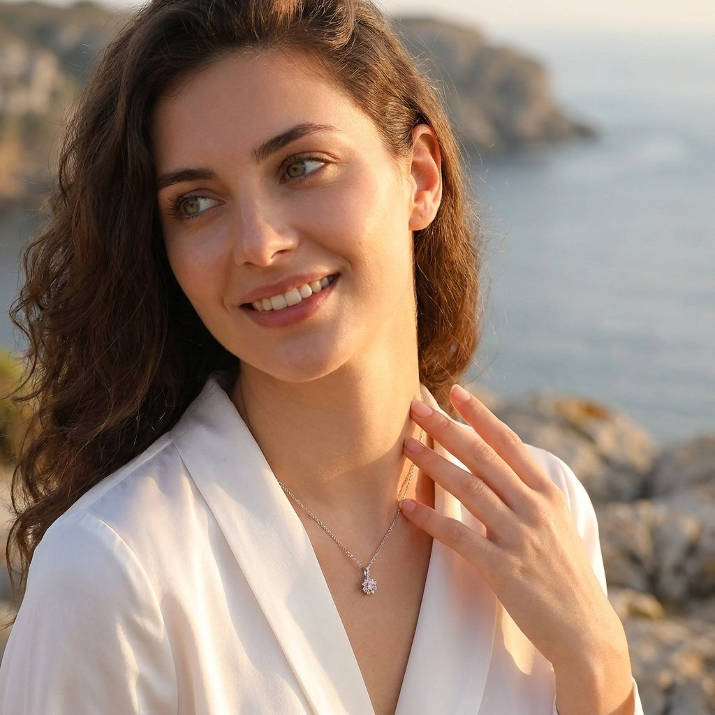 Juliette Rosé Crystal Necklace