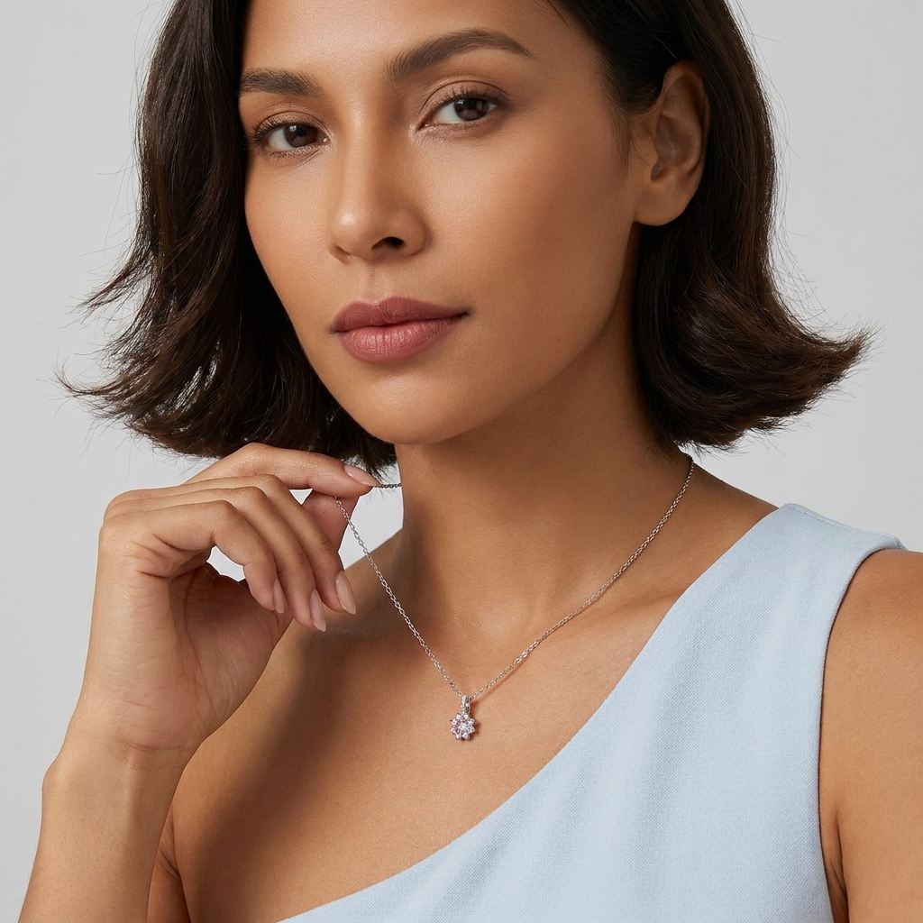 Juliette Rosé Crystal Necklace