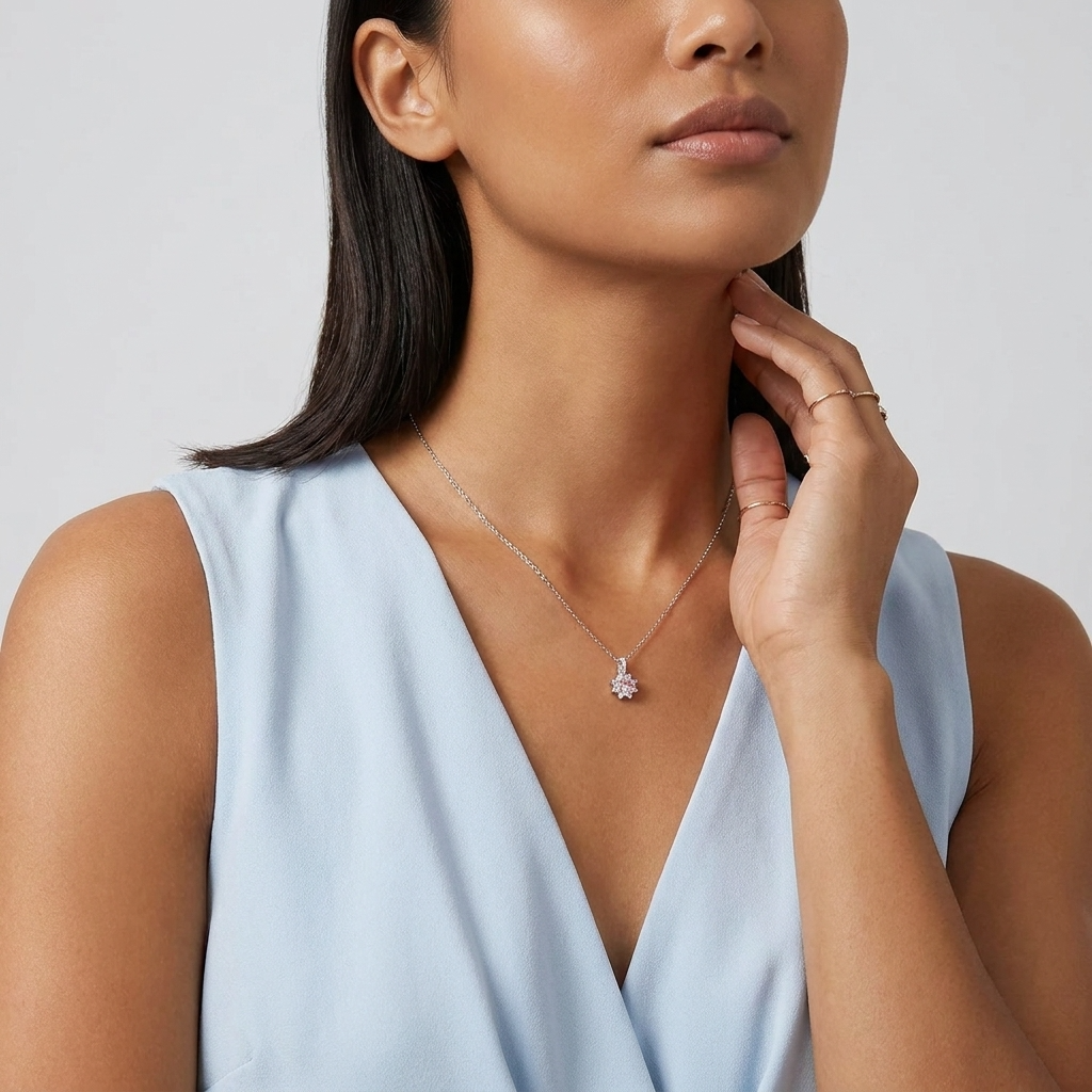 Juliette Rosé Crystal Necklace