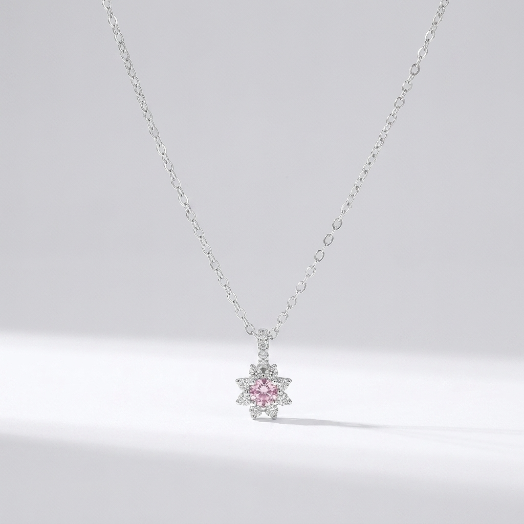 Juliette Rosé Crystal Necklace