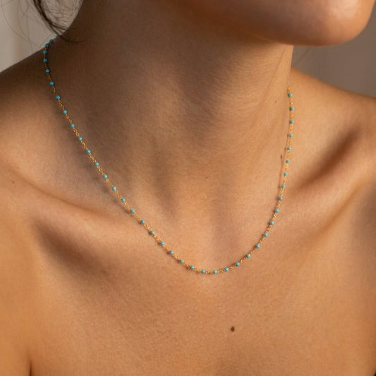 Capri Turquoise Chain Necklace