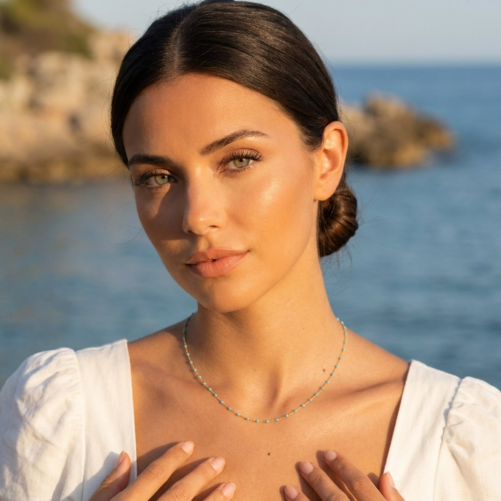 Capri Turquoise Chain Necklace