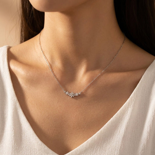 Camille Floral Sparkle Necklace
