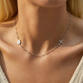 Elise Marguerite Croix Necklace