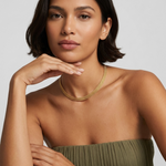 Élise Gold Mesh Necklace