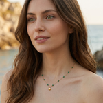 Alla Gold Shell & Beads Necklace