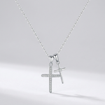 Camille Double Cross Necklace