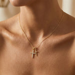 Camille Double Cross Necklace