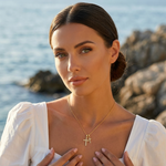 Camille Double Cross Necklace