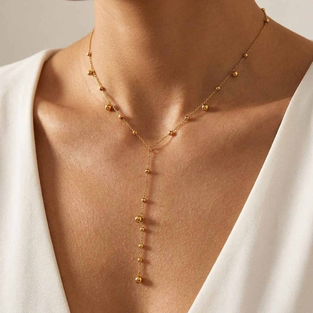 Aurélie Golden Drop Necklace