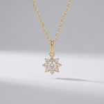 Elisa Crystal Flower Necklace