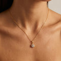 Elisa Crystal Flower Necklace