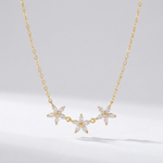 Maia Crystal Flower Necklace