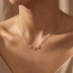 Maia Crystal Flower Necklace