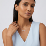 Maia Crystal Flower Necklace