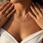 Maia Crystal Flower Necklace