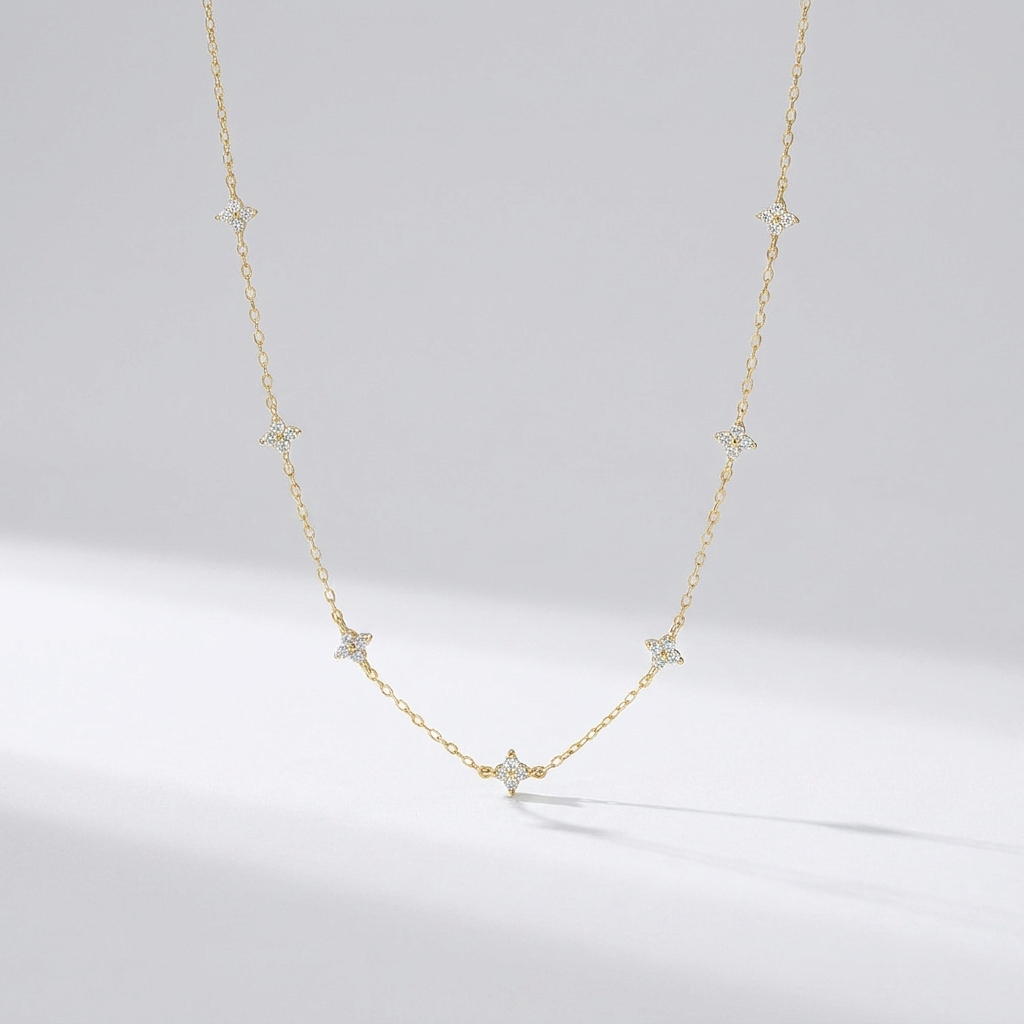 Mia Dainty Crystal Necklace