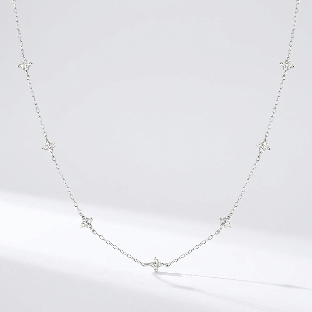 Mia Dainty Crystal Necklace