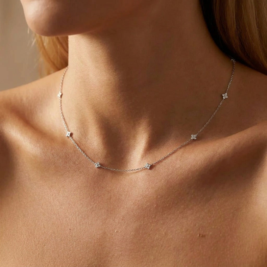 Mia Dainty Crystal Necklace