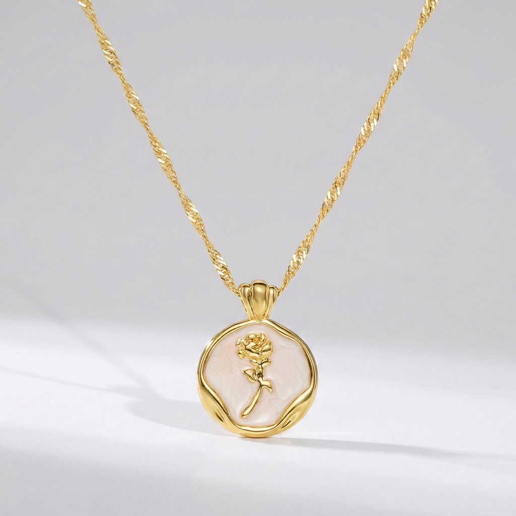 Rose Gold Pendant Necklace