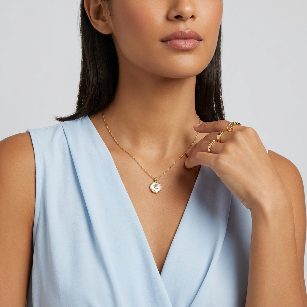 Rose Gold Pendant Necklace