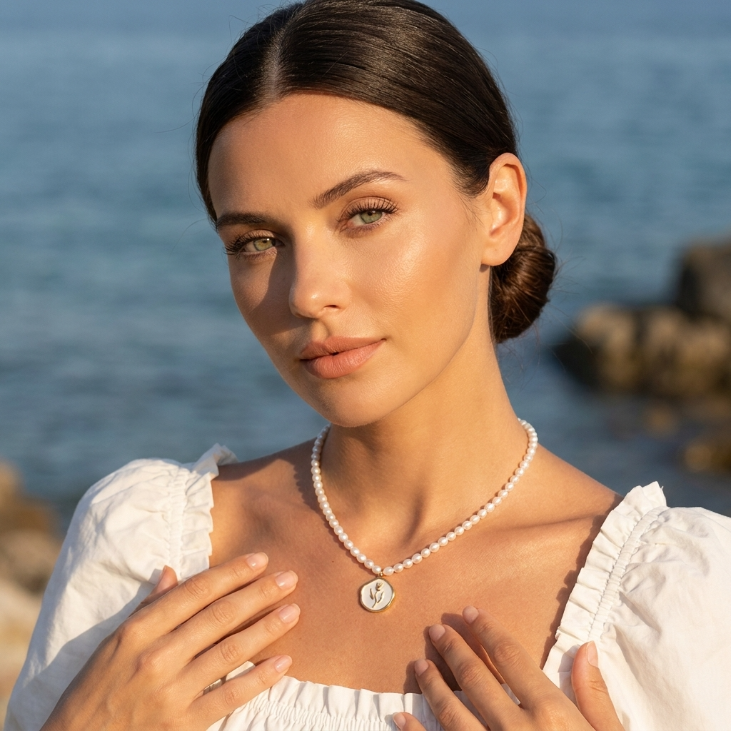 Rose Gold Pendant Necklace