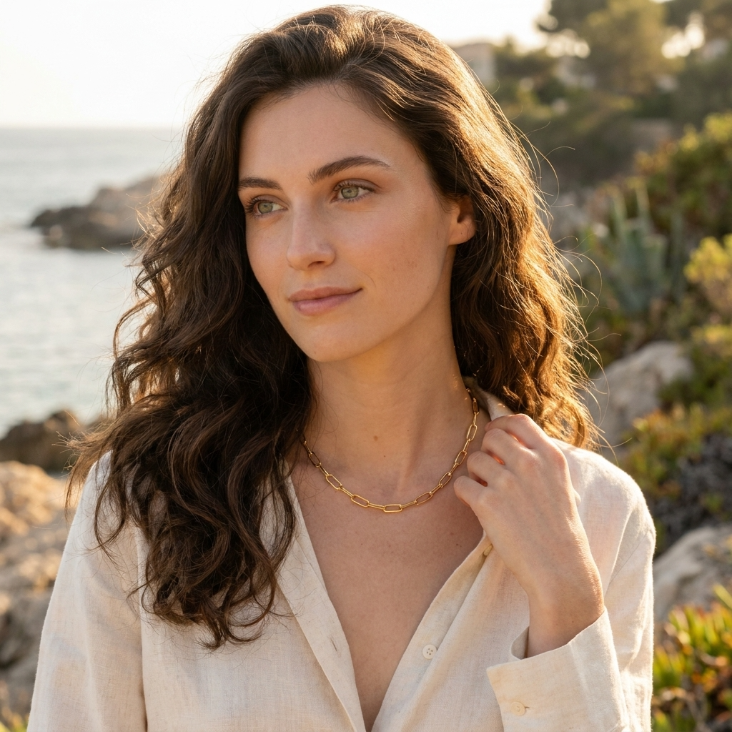 Ria Gold Chain Necklace